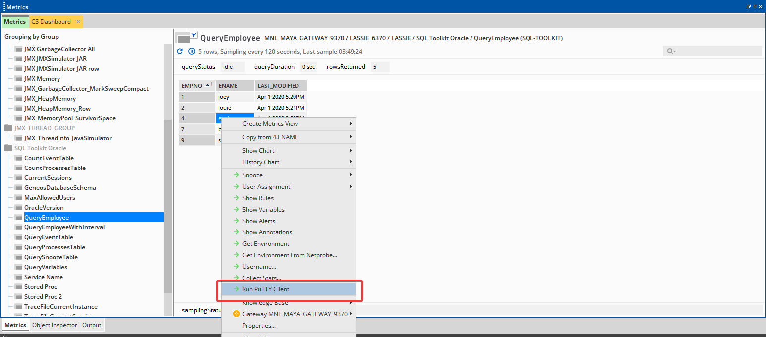 Geneos How to open PuTTY sessions directly from the Active Console